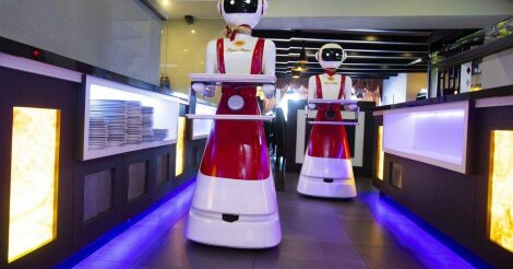 Robot Waiter Restaurant